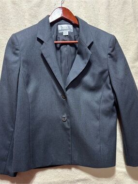Nine & Company Women’s Black Career Blazer Jacket Size 12P Petite